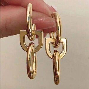 Elegant Gold Hoop Earrings